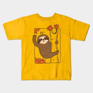 Sloth Say HI Kids T-Shirt